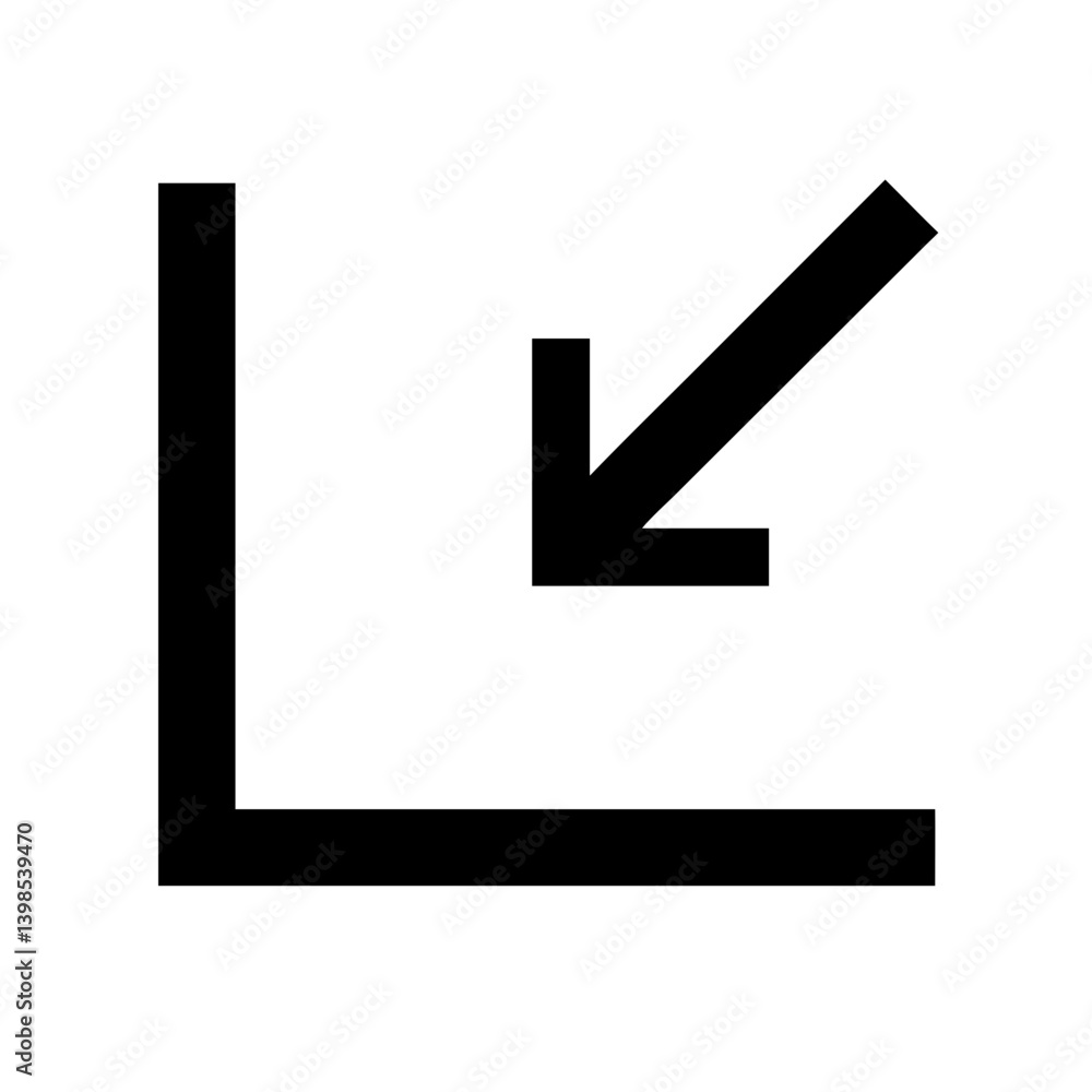 angle small left vector flat icon angle small left vector flat icon