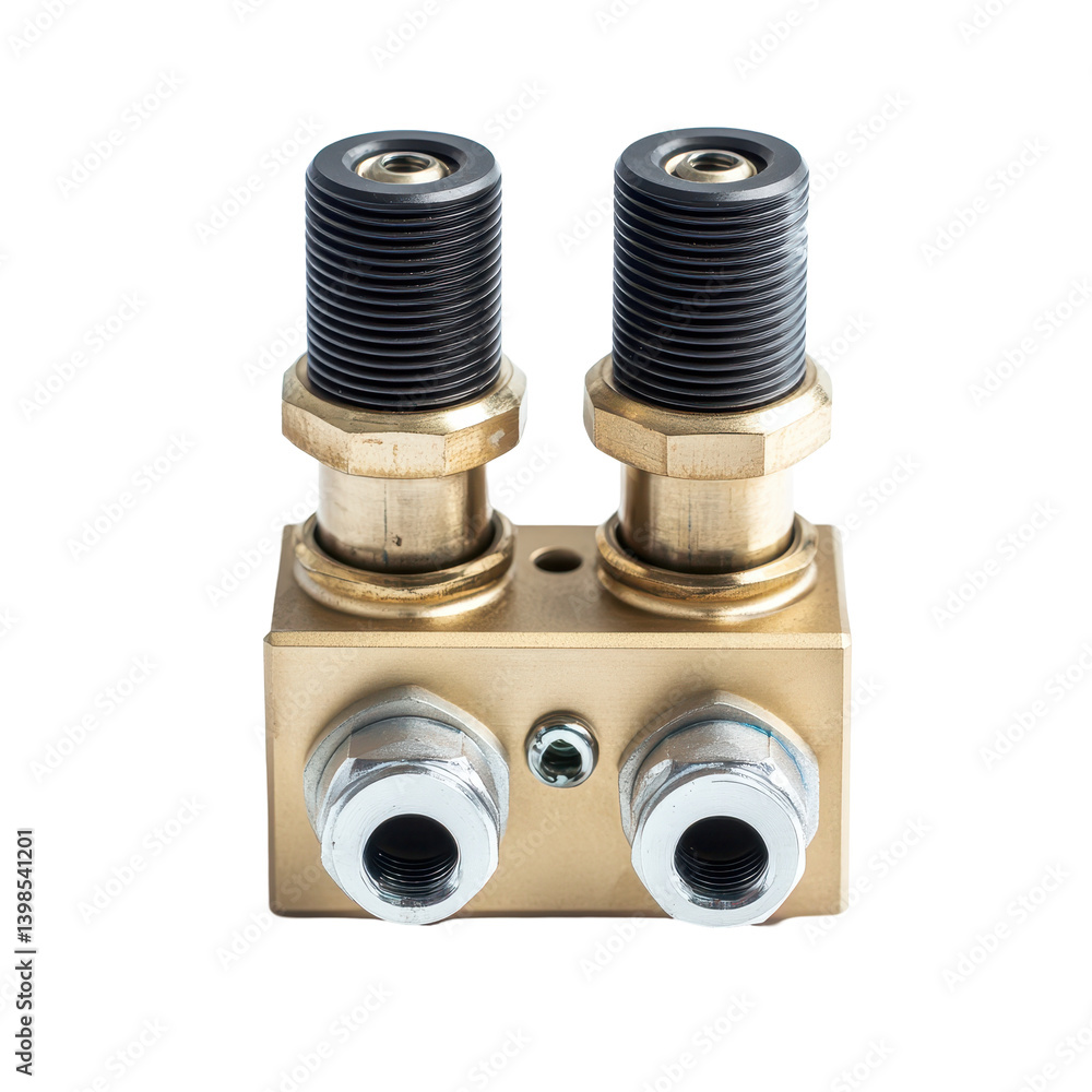 Solenoid Valve isolated on white background Solenoid Valve isolated on white background