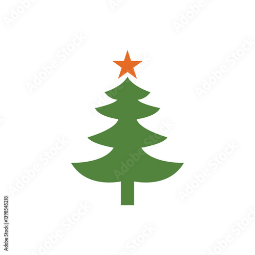 Christmas logo icon vector illustration template design