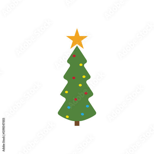 Christmas logo icon vector illustration template design