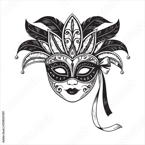 Venetian masks Vector.