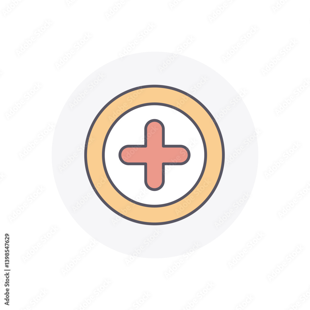 Obraz premium ADD vector icon stock illustration