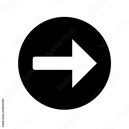 arrow alt circle right  vector flat icon
