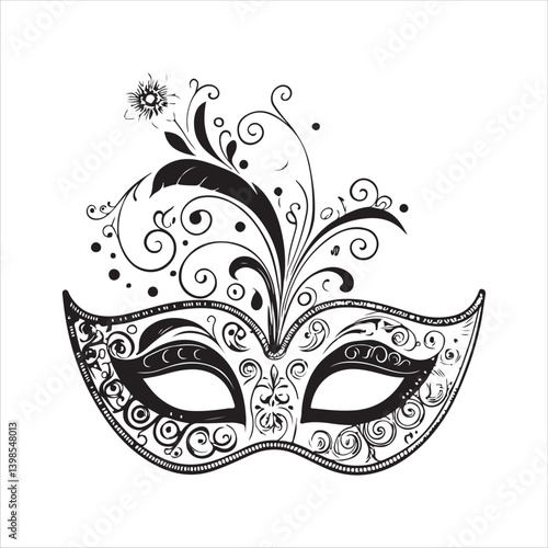 Venetian masks Vector.