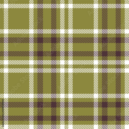 Autumn drab Tartan patterns fabric texture. Elegant Highland white Seamless Tartan