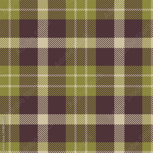 Elegant Seamless Tartan featuring Smoky drab and Traditional putty Textile Design