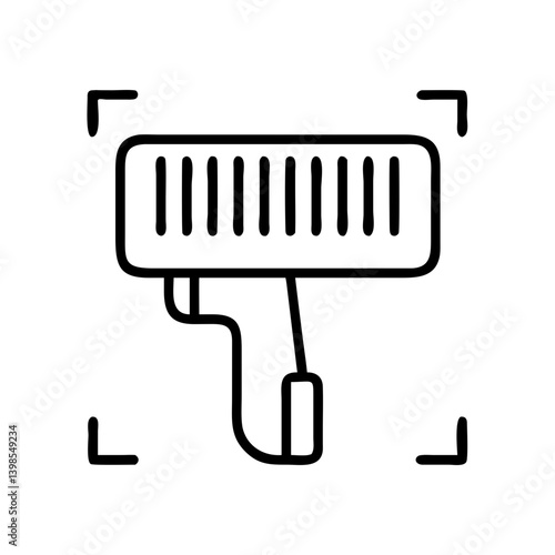 Find the best barcode scanner vector icon for inventory management and retail point of sale systems