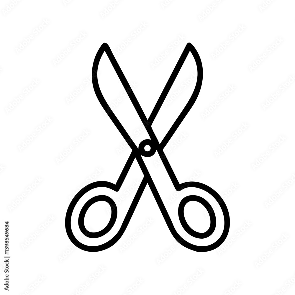 Scissors Icon for Creativity and Crafting Topics Scissors Icon for Creativity and Crafting Topics