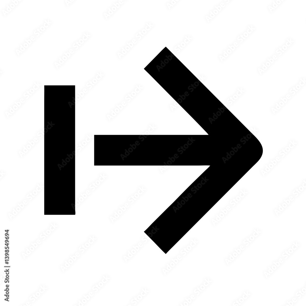 arrow right glyph flat vector icon arrow right glyph flat vector icon