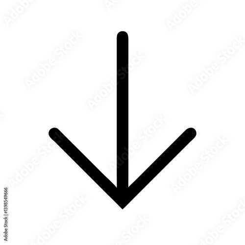arrow from bottom  vector flat icon