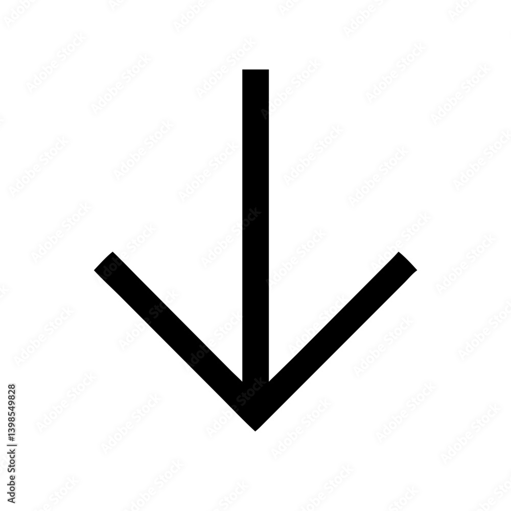 arrow small down vector flat icon arrow small down vector flat icon