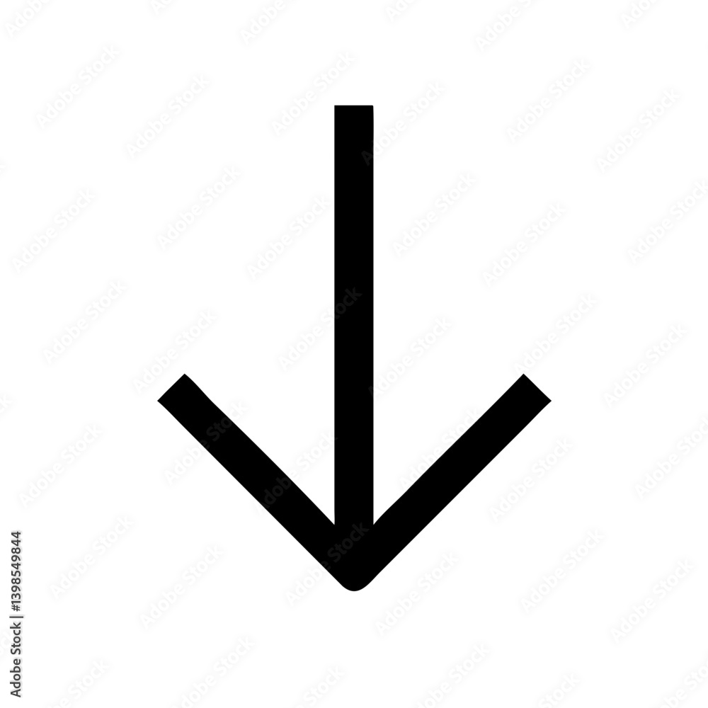 arrow small down vector flat icon arrow small down vector flat icon