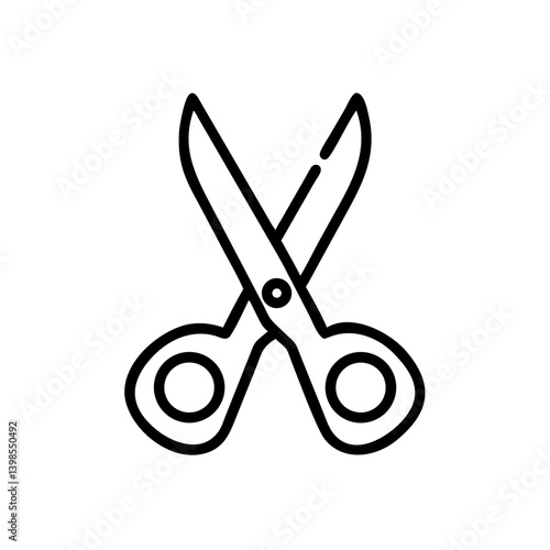 Scissors Icon for Creativity and Crafting Topics