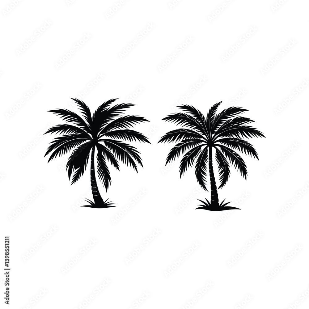 silhouette of palm tree set new 2025 silhouette of palm tree set new 2025