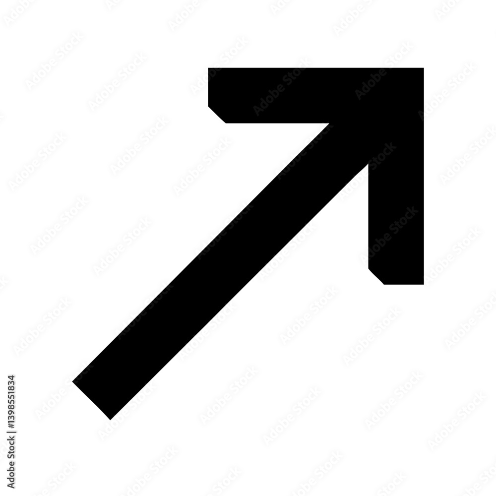 arrow up right glyph flat vector icon arrow up right glyph flat vector icon