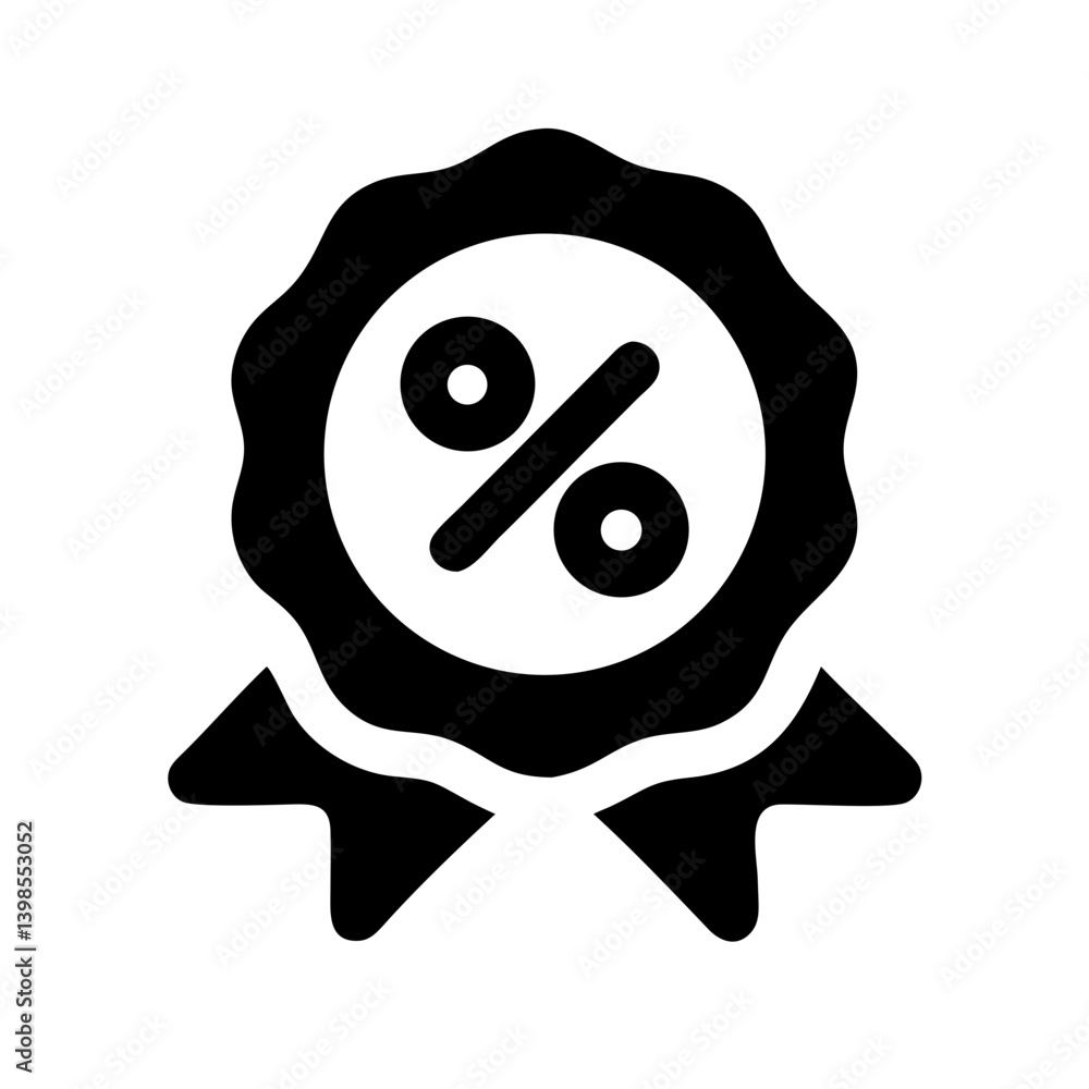 badge percent vector flat icon badge percent vector flat icon