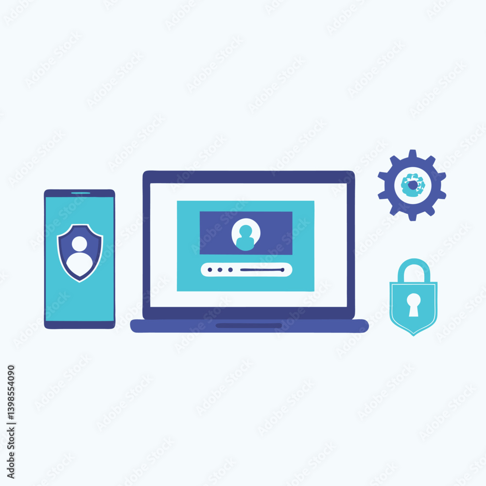 Secure Connection Login UI Concept Secure Connection Login UI Concept