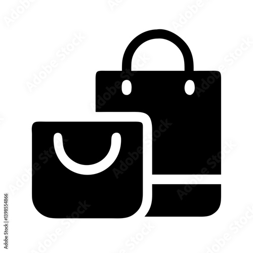bags shopping  vector flat icon
