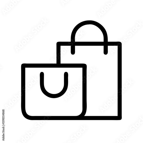 bags shopping  vector flat icon