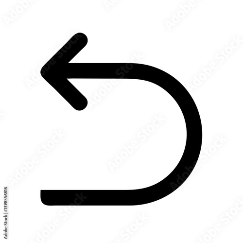bell ring glyph  vector flat icon