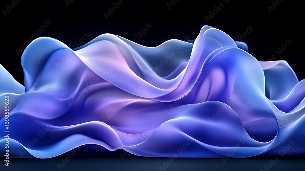 Fototapeta premium Abstract Fluid Fabric Design