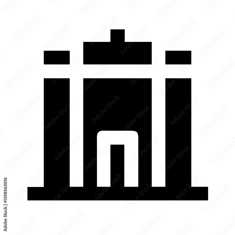 building glyph vector flat icon building glyph vector flat icon