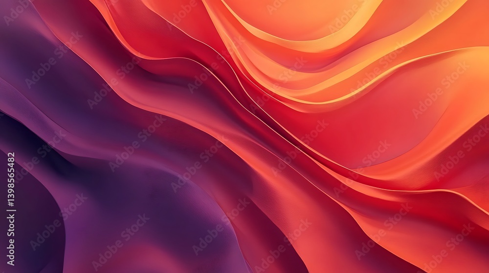 Fototapeta premium Abstract Fluid Forms, Vibrant Colors