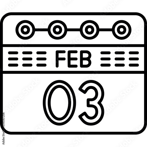 February 3 icon