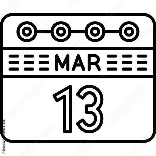 March 13 icon