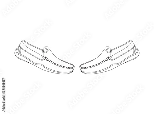 Shoes clipart, outline sport shoes, Shoe sketch, Sneakers vector, Sports wear, Shoes outline illustration, vector drawing. Shoe isolated on white background, vector illustration. Shoe line art, Loafer