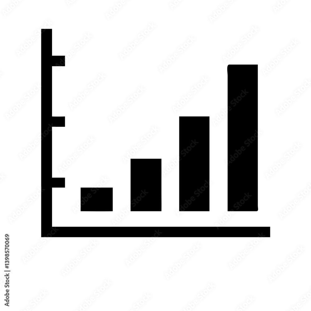 chart area glyph vector flat icon chart area glyph vector flat icon