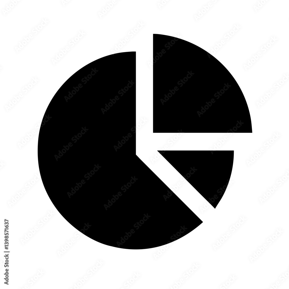 chart pie vector flat icon chart pie vector flat icon