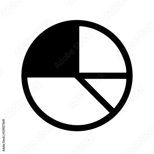 chart pie alt  vector flat icon