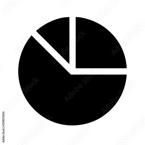 chart pie alt  vector flat icon
