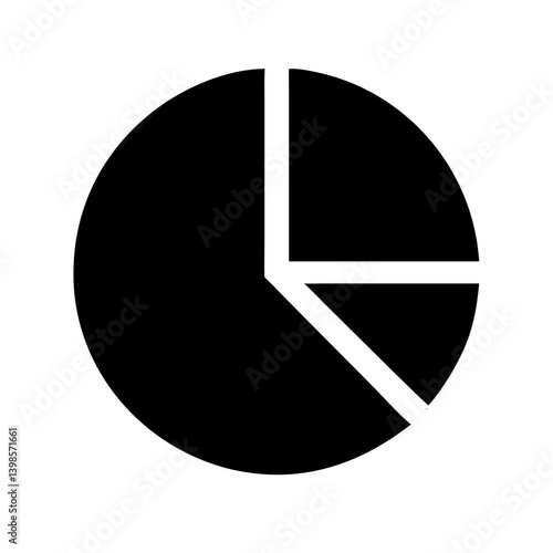 chart pie alt  vector flat icon