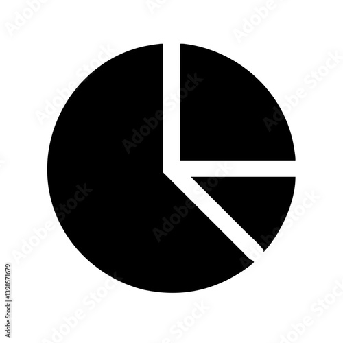 chart pie alt  vector flat icon
