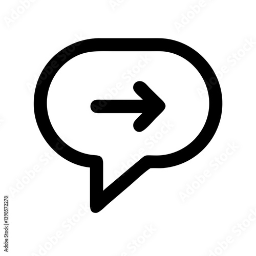 chat arrow grow  vector flat icon