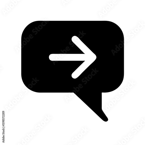 chat arrow grow  vector flat icon