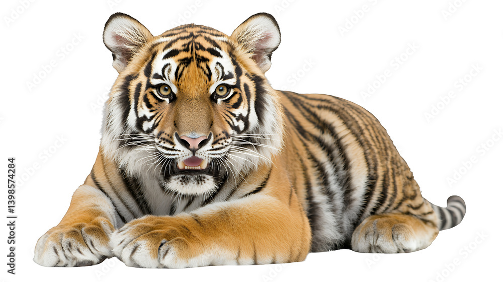 Obraz premium a portrait of an animal photo on a transparent background, PNG image, PNG file, Generative art.