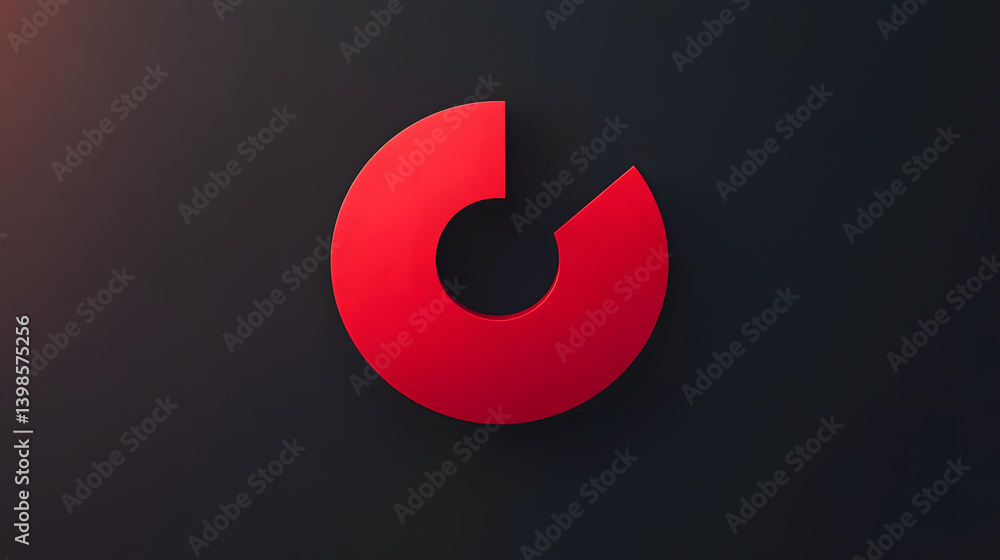 Red Abstract Circle on Dark: A minimalist red abstract circle sits against a stark dark backdrop, creating a visually compelling contrast that draws the viewer's eye. Red Abstract Circle on Dark: A minimalist red abstract circle sits against a stark dark backdrop, creating a visually compelling contrast that draws the viewer's eye.