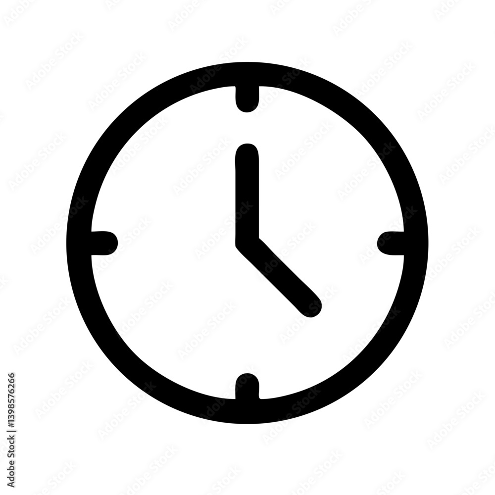 clock vector flat icon clock vector flat icon