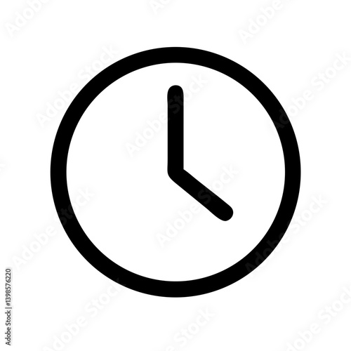 clock  vector flat icon