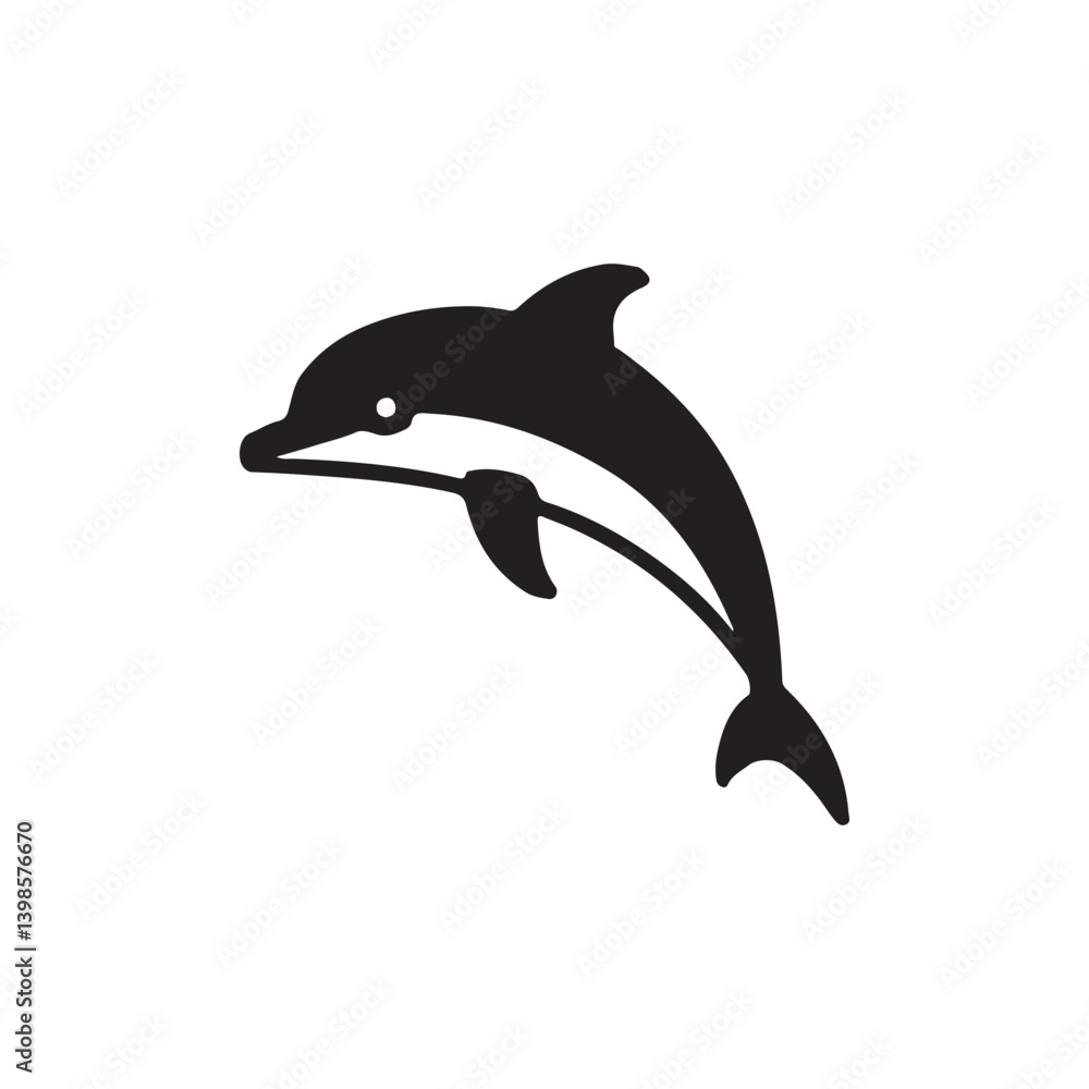 Fototapeta premium dolphin isolated on white