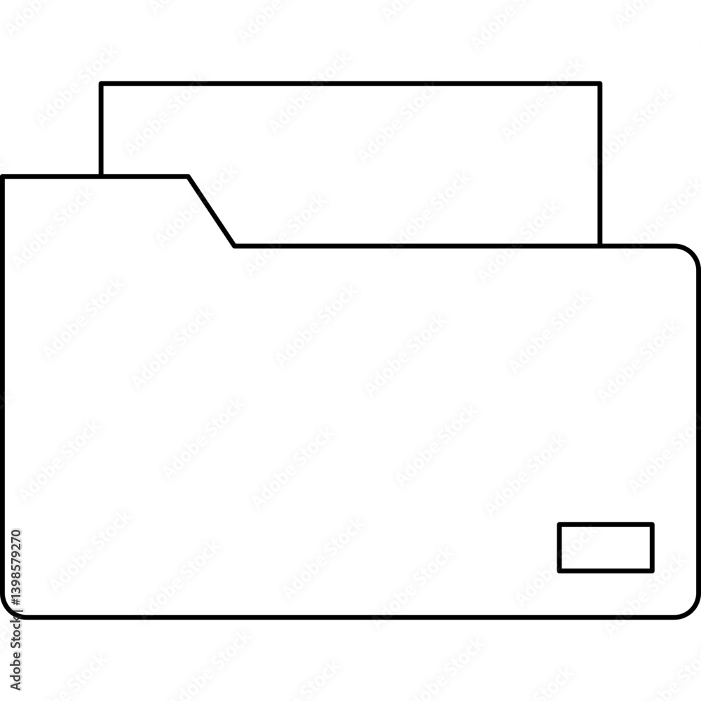 Folders single vector illustration icon Folders single vector illustration icon