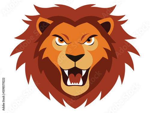 lion head vector illustration