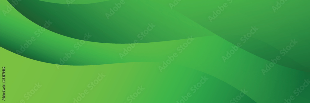 Fototapeta premium abstract background. modern. minimalist. green gradations. wavy effect .eps 10