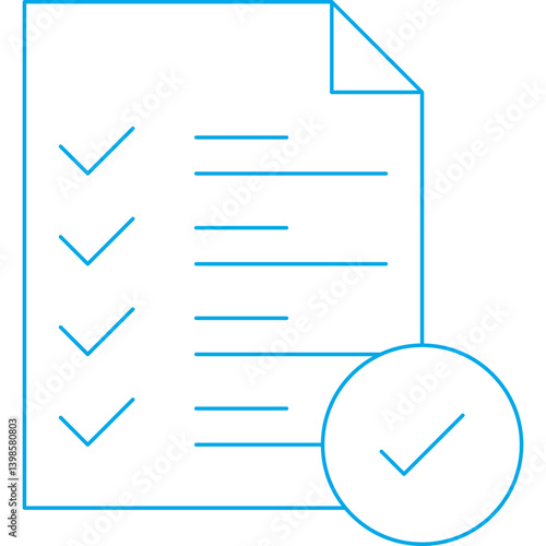 Checking free single vector illustration icon