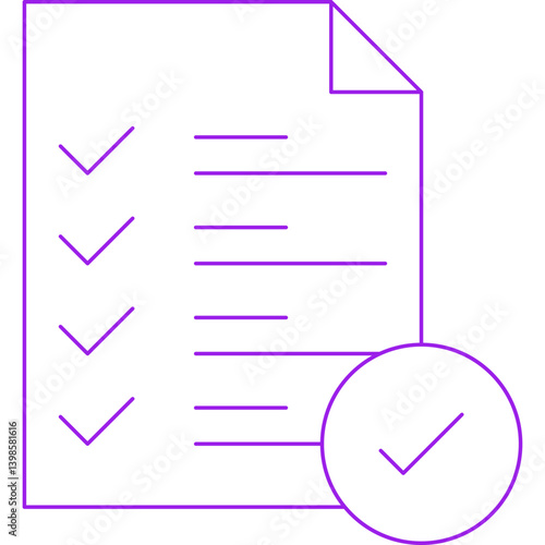 Checking free single vector illustration icon