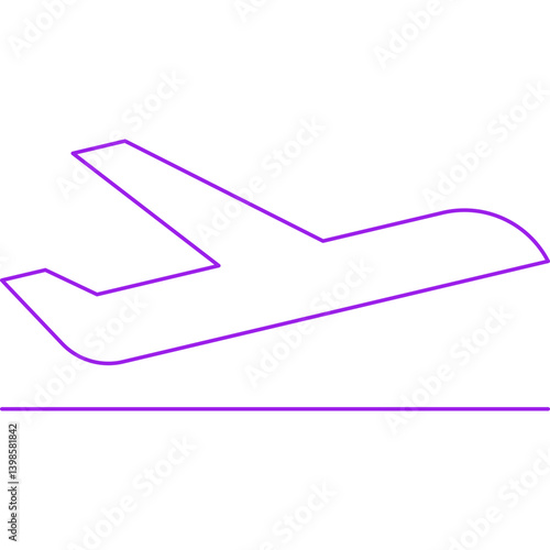 Flight single vector illustration icon