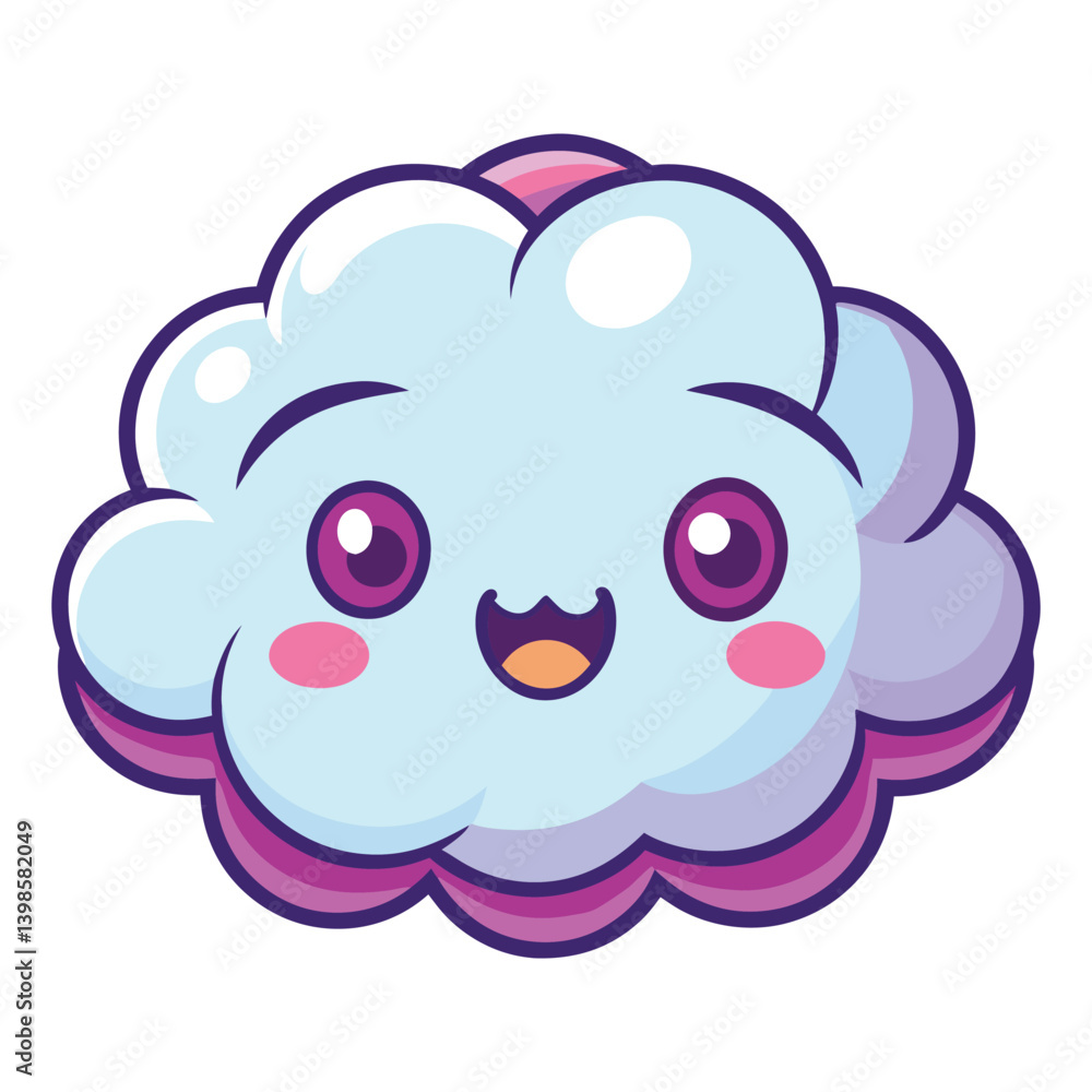 Cute Cloud with a Hat Cute Cloud with a Hat